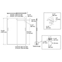 Kohler 706009-L-MX Levity 1/4 Shower Door 74 X 59-5/8 Hdl