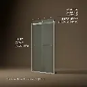 Kohler 706014-D3-MX Levity 1/4 Shower Door 74 X 47-5/8 Tb