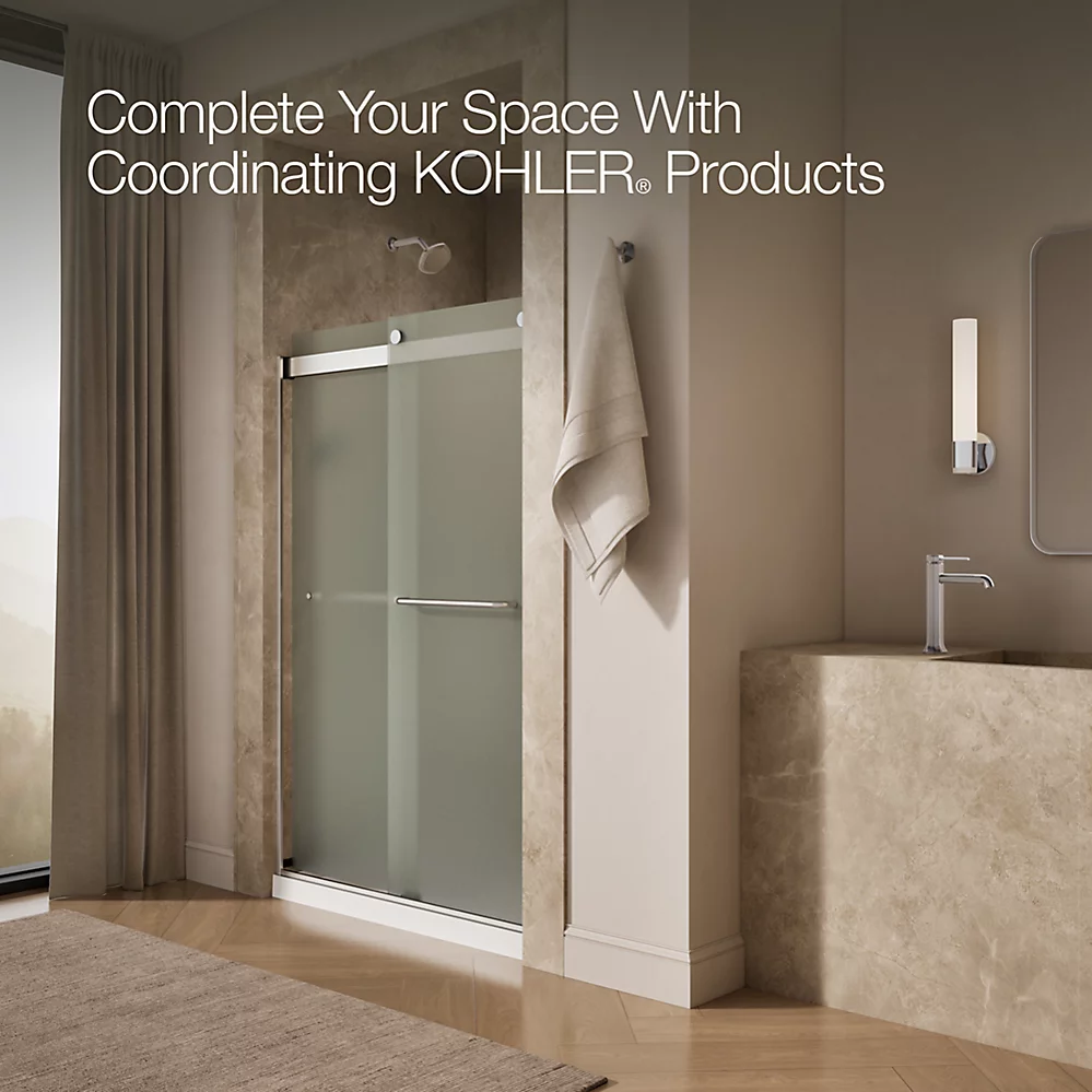 Kohler 706014-D3-SH Levity 1/4 Shower Door 74 X 47-5/8 Tb