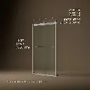 Kohler 706014-L-MX Levity 1/4 Shower Door 74 X 47-5/8 Tb
