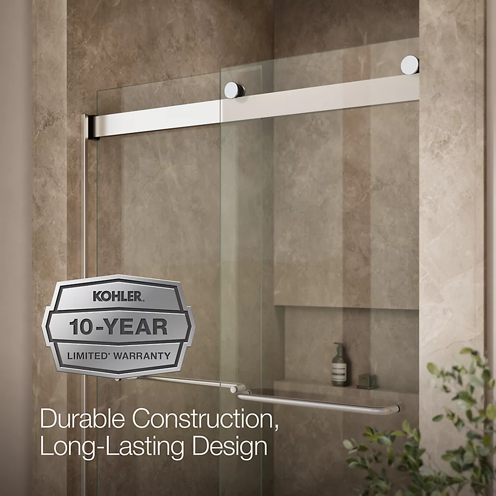 Kohler 706014-L-SH Levity 1/4 Shower Door 74 X 47-5/8 Tb