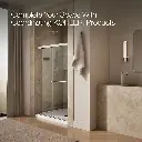Kohler 707100-L-BNK Revel 1/4 Shower Door, 70 X 47-5/8