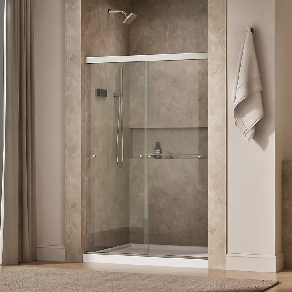 Kohler 707100-L-BNK Revel 1/4 Shower Door, 70 X 47-5/8
