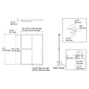 Kohler 707100-L-BNK Revel 1/4 Shower Door, 70 X 47-5/8