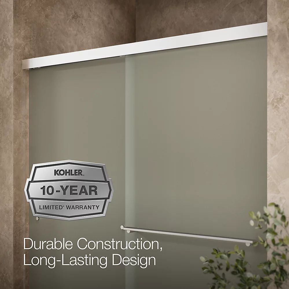 Kohler 707200-D3-SHP Revel 1/4 Shower Door, 70 X 59-5/8