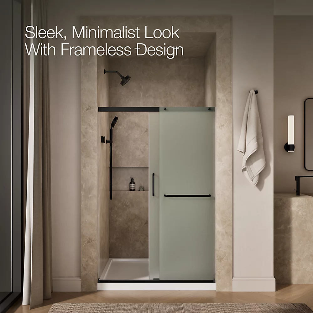 Kohler 707606-6D3-BL Elate 1/4 Shower Door 70 1/2 X 47 5/8