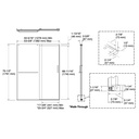 Kohler 707607-6L-BL Elate 1/4 Shower Door 70 1/2 X 53 5/8