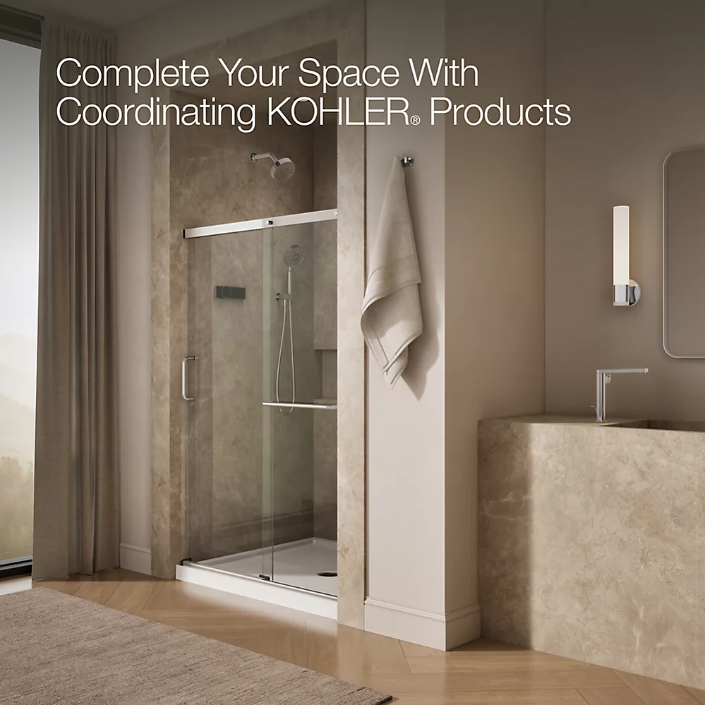 Kohler 707607-6L-SH Elate 1/4 Shower Door 70 1/2 X 53 5/8