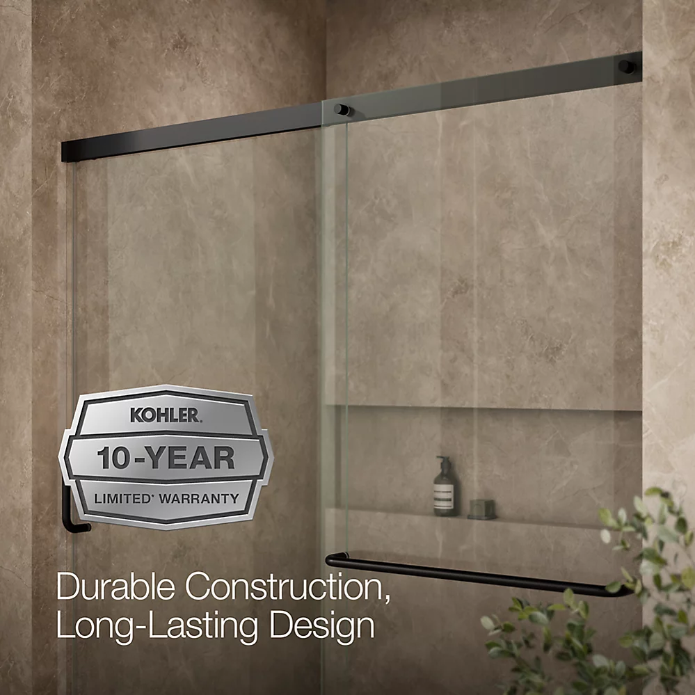 Kohler 707608-6L-BL Elate 1/4 Shower Door 70 1/2 X 59 5/8