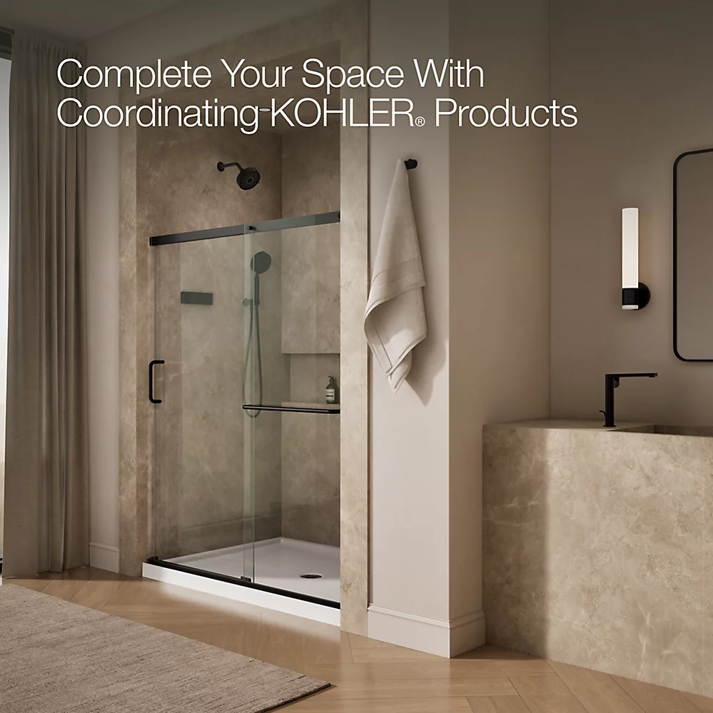 Kohler 707608-6L-BL Elate 1/4 Shower Door 70 1/2 X 59 5/8