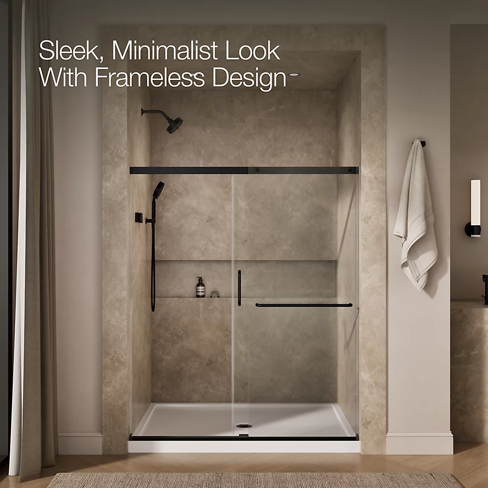 Kohler 707608-6L-BL Elate 1/4 Shower Door 70 1/2 X 59 5/8