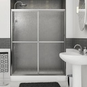 Maax 105412-970-084-000 Polar 54-59 _ in. x 68 in. Bypass Shower Door for Alcove Installation with Raindrop glass in Chrome