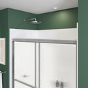Maax 105412-970-084-000 Polar 54-59 _ in. x 68 in. Bypass Shower Door for Alcove Installation with Raindrop glass in Chrome