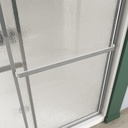 Maax 105412-970-084-000 Polar 54-59 _ in. x 68 in. Bypass Shower Door for Alcove Installation with Raindrop glass in Chrome