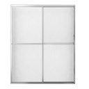 Maax 105412-970-084-000 Polar 54-59 _ in. x 68 in. Bypass Shower Door for Alcove Installation with Raindrop glass in Chrome