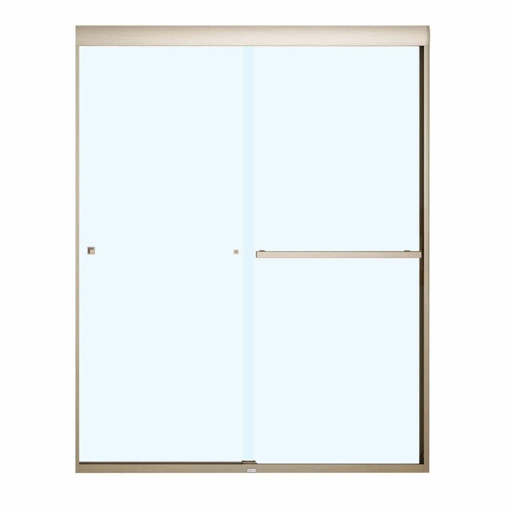 Maax 135672-900-305-000 Aura 8Mm Shower Door 55-59 X 71 8Mm Clear Brushed Nickel