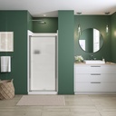 Maax 136733-970-084-000 Polar Pivot 33-34 _ in. x 64 _ in. Pivot Shower Door for Alcove Installation with Raindrop glass in Chrome