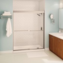Maax 137669-900-305-103 Aura 6Mm Shower Door 55-59 X 71 Sc Clear Brushed Nickel