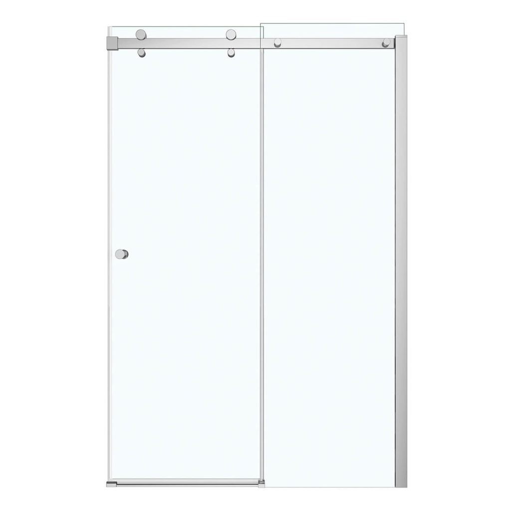 Maax 138992-900-084-000 Luminescence 44 _-47 x 70 _-72 in. 6 mm Sliding Shower Door for Alcove Installation with Clear glass in Chrome