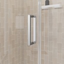 Maax 139264-900-084-100 Cappadocia 31-33 x 68 in. 6 mm Pivot Shower Door for Alcove Installation with Clear glass & Round Handle in Chrome