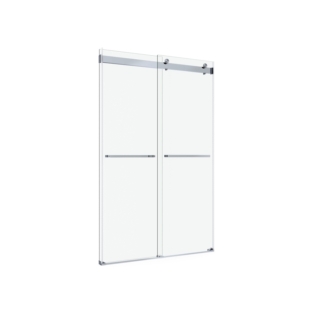 Neptune 220339-900-084-000 Barena 44-48 x 76 in. 8mm Bypass Shower Door for Alcove Installation with Clear Glass in Chrome