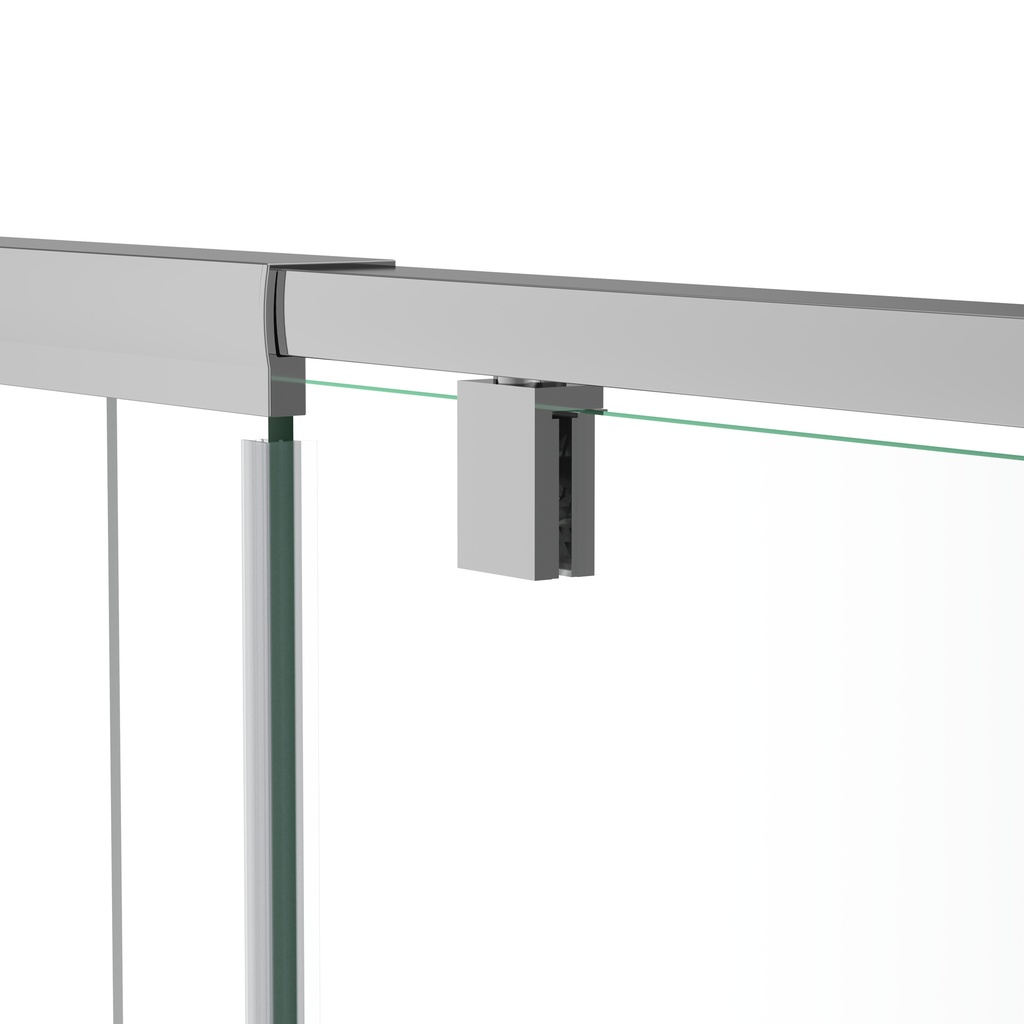 Neptune 220333-900-084-000 Belaya 32-36 x 72 in. 6mm Pivot Shower Door for Alcove Installation with Clear Glass in Chrome