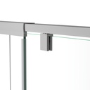 Neptune 220336-900-084-000 Belaya 48 x 36 x 72 in. 6mm Pivot Shower Door for Corner Installation with Clear Glass in Chrome