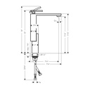 Hansgrohe 46031001 Single-Hole Faucet 280, Diamond Cut