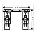 Hansgrohe 42870000 Axor Universal Modular Adaptor Set