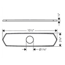 Hansgrohe 04856800 Base Plate For Single Hole Kitchen Faucets 10" In Steel Optik