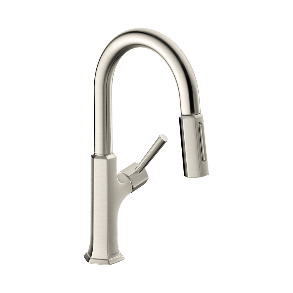 Hansgrohe 04853800 Prep Kitchen Faucet 2 Spray Pull Down 1.75 Gpm In Steel Optic