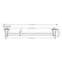 Hansgrohe 04835670 Towel Bar 24"