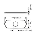 Hansgrohe 04819250 Base Plate For Single Hole Faucets
