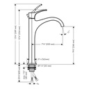Hansgrohe 04811000 Single Hole Faucet 210 1.2 Gpm