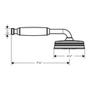 Hansgrohe 04695820 Axor Montreux Handshower 100 1 Jet 1.8 Gpm