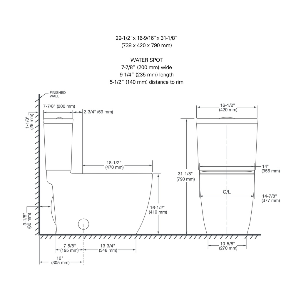 Grohe 39677000 Essence Rh El Bowl W/Seat