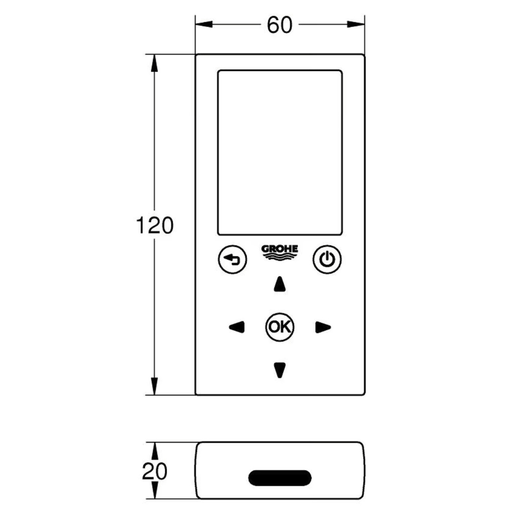 Grohe 36407001 Remote Control StarLight Chrome