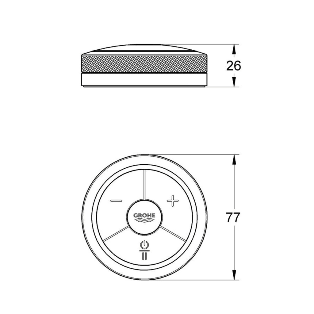 Grohe 36309000 Grohe F-Digital Puck Remote Control 