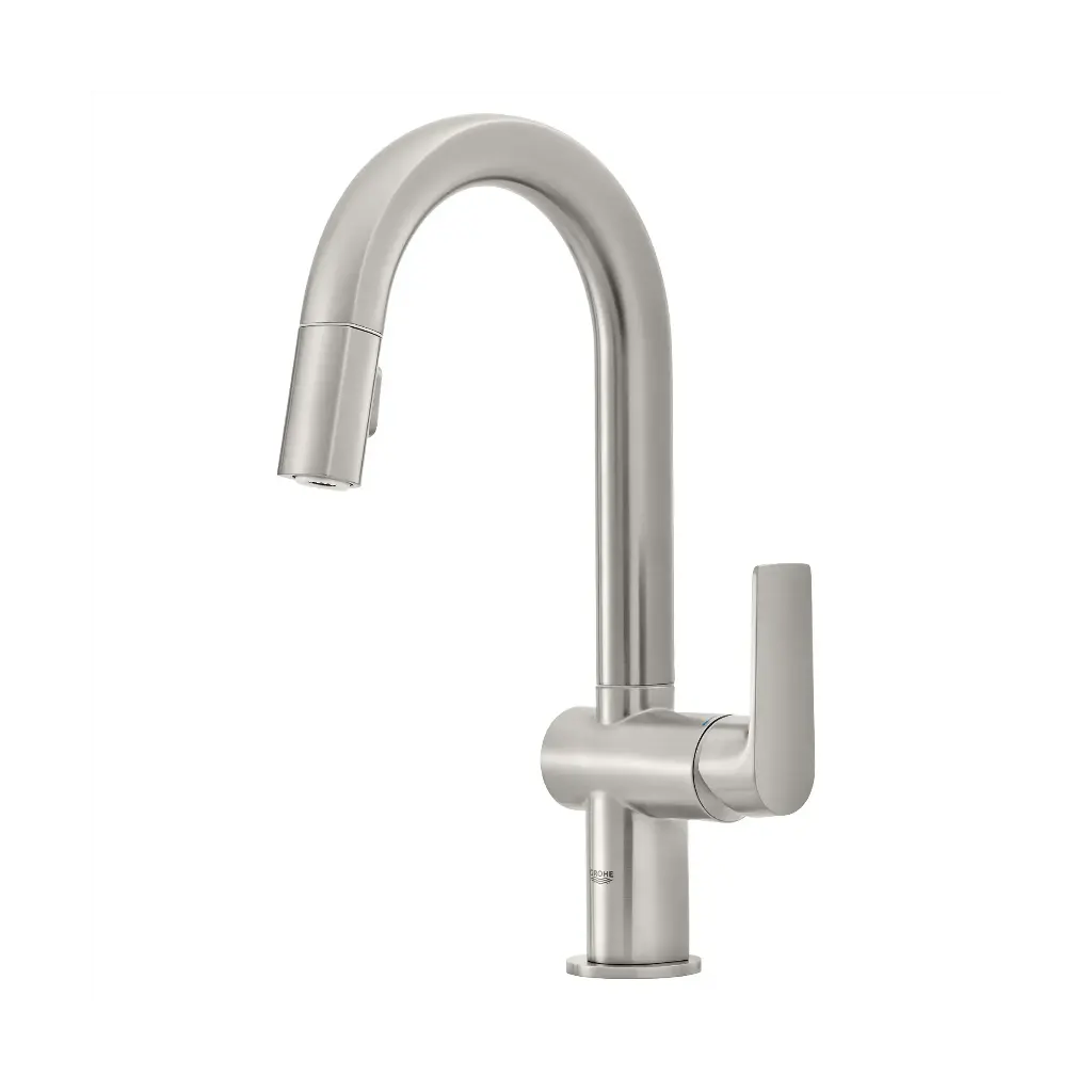 Grohe 30378DC0 Defined Dual Spray Pull-Down Bar Faucet SuperSteel InfinityFinish