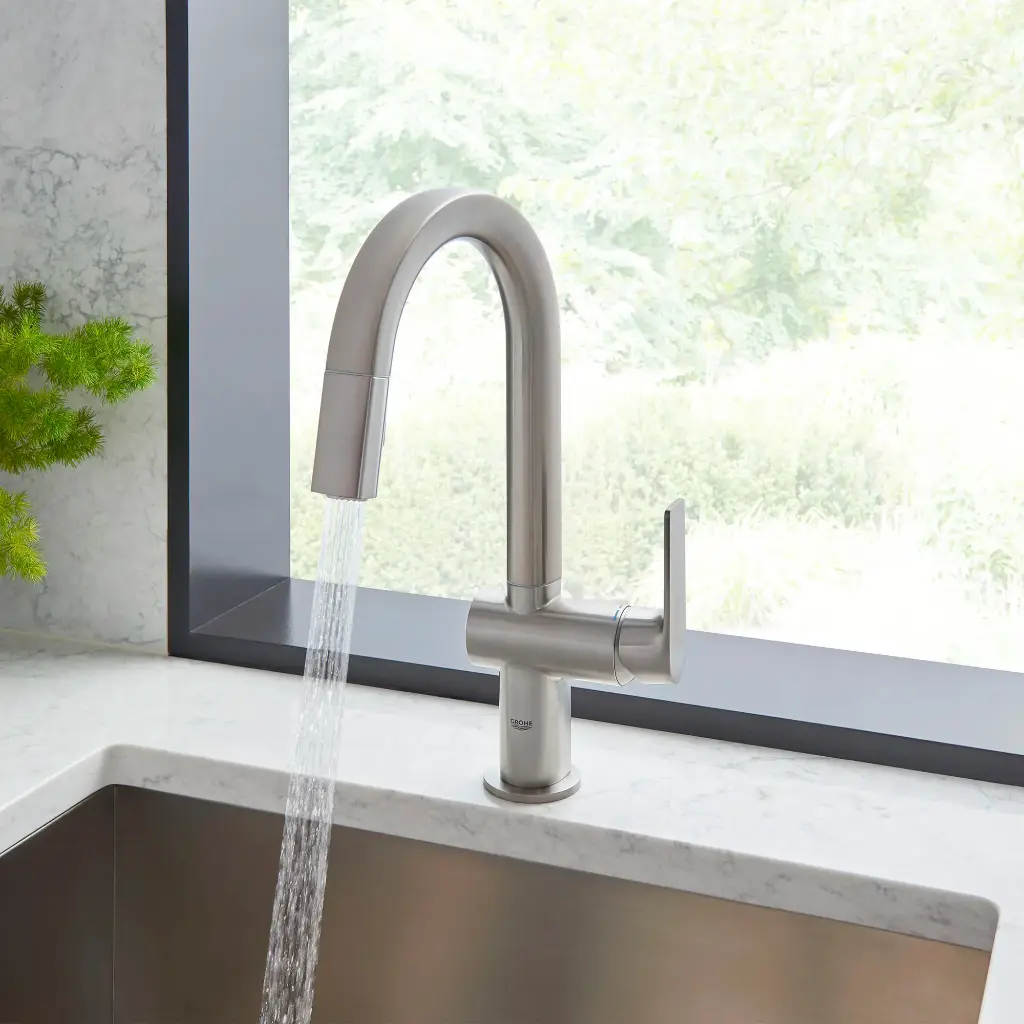 Grohe 30377Dc0 Defined Dual Spray Pull-Down Kitchen Faucet