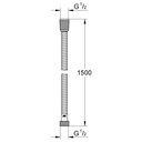 Grohe 28143001 Metal Shower Hose 1500Mm
