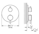Grohe 24361GN0 Atrio Thm Trim Bath
