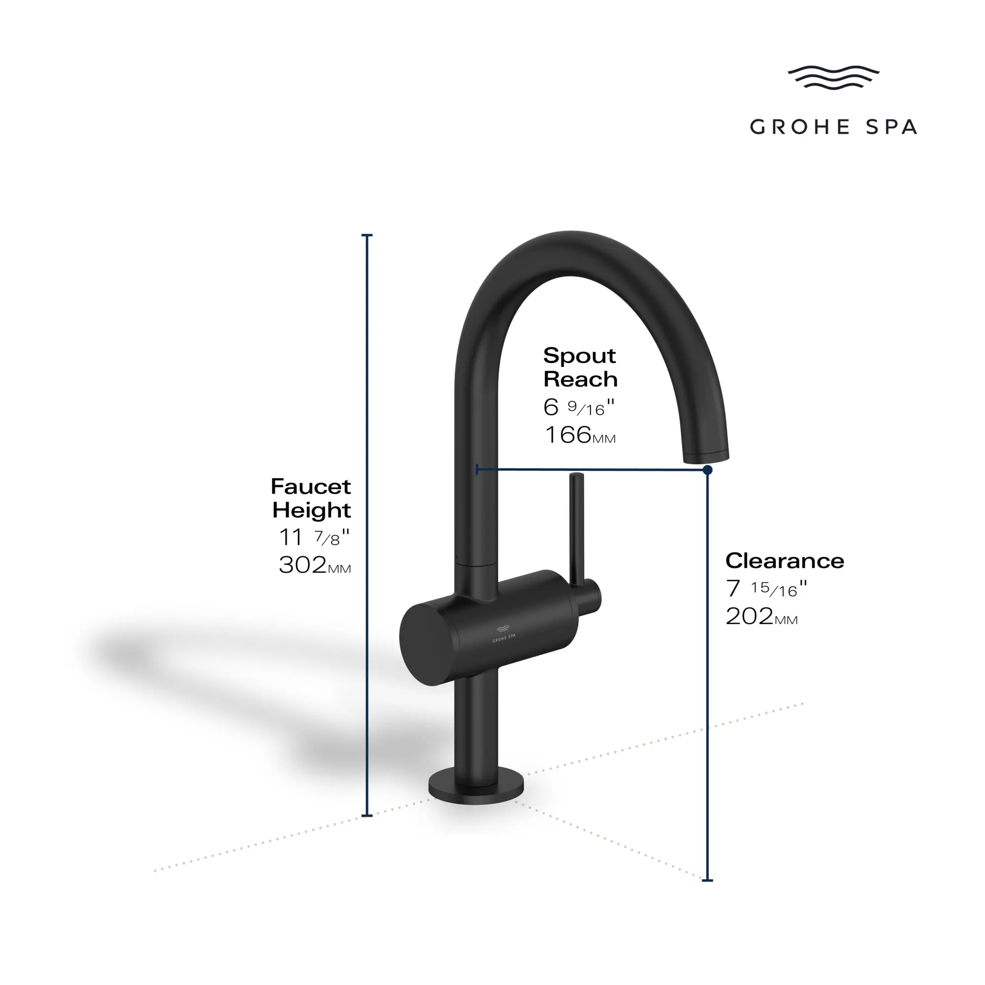 Grohe 24350GN0 Atrio 1H Sink L 1.2Gpm