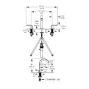 Grohe 20597000 Defined 2Hndl Basin 3-Hole Chrome