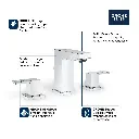 Grohe 20370ENA 8" Widespread 2-Handle S-Size Bathroom Faucet 4.5 L/Min (1.2 Gpm) Brushed Nickel