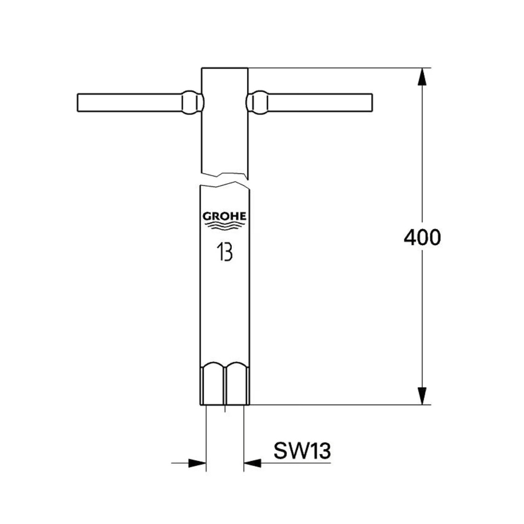 Grohe 19017000 Universal Mounting Wrench Chrome