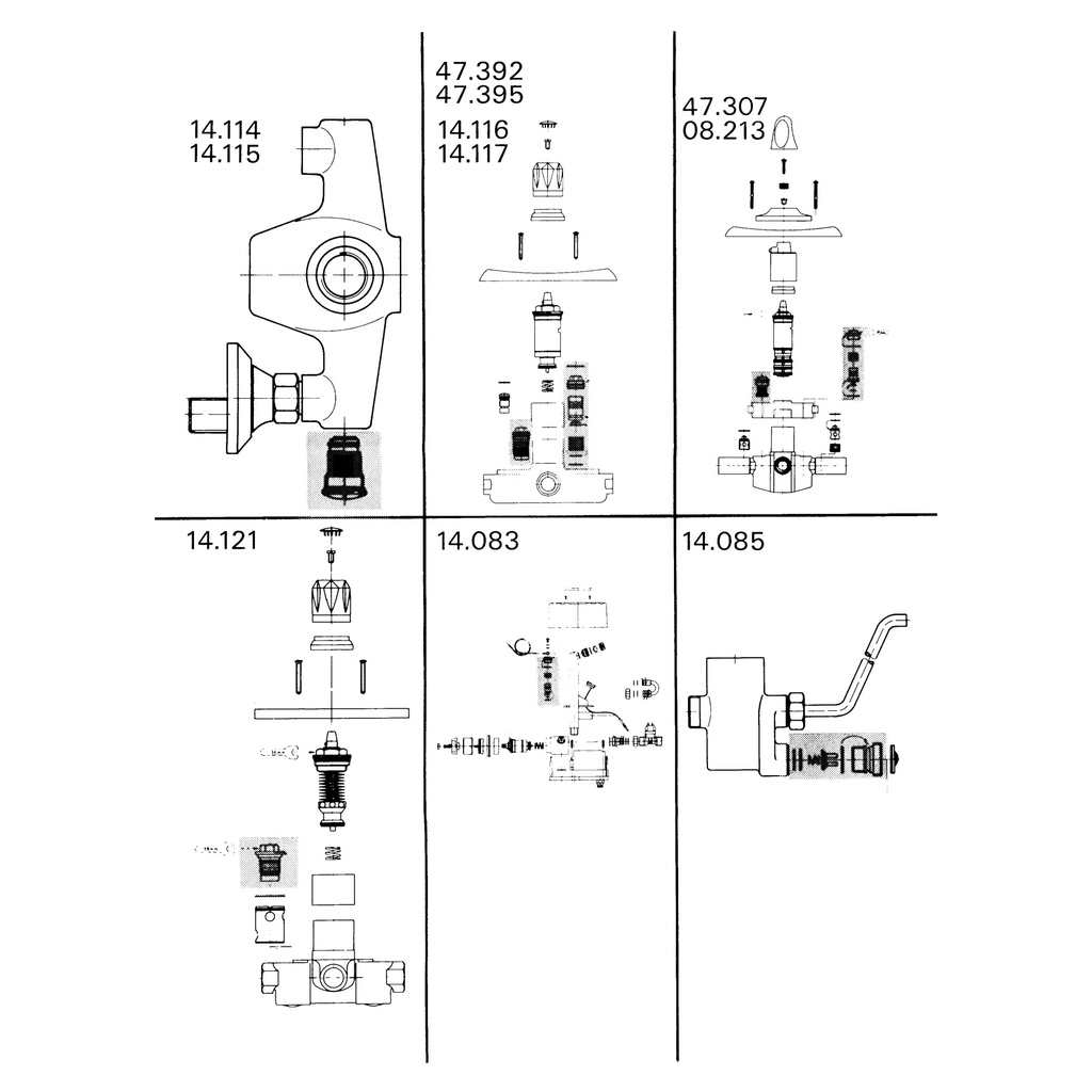 Grohe 1411700M Universal Non-Return Valves
