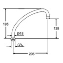 Grohe 13077000 Spout