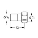 Grohe 12422000 Straight Union