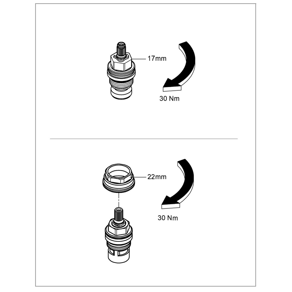 Grohe 06170000 Headpart 3/8In